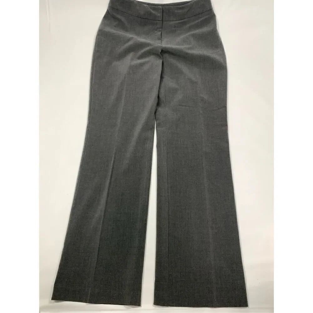 005 Bandolono gray flat front stretch trouser size 6